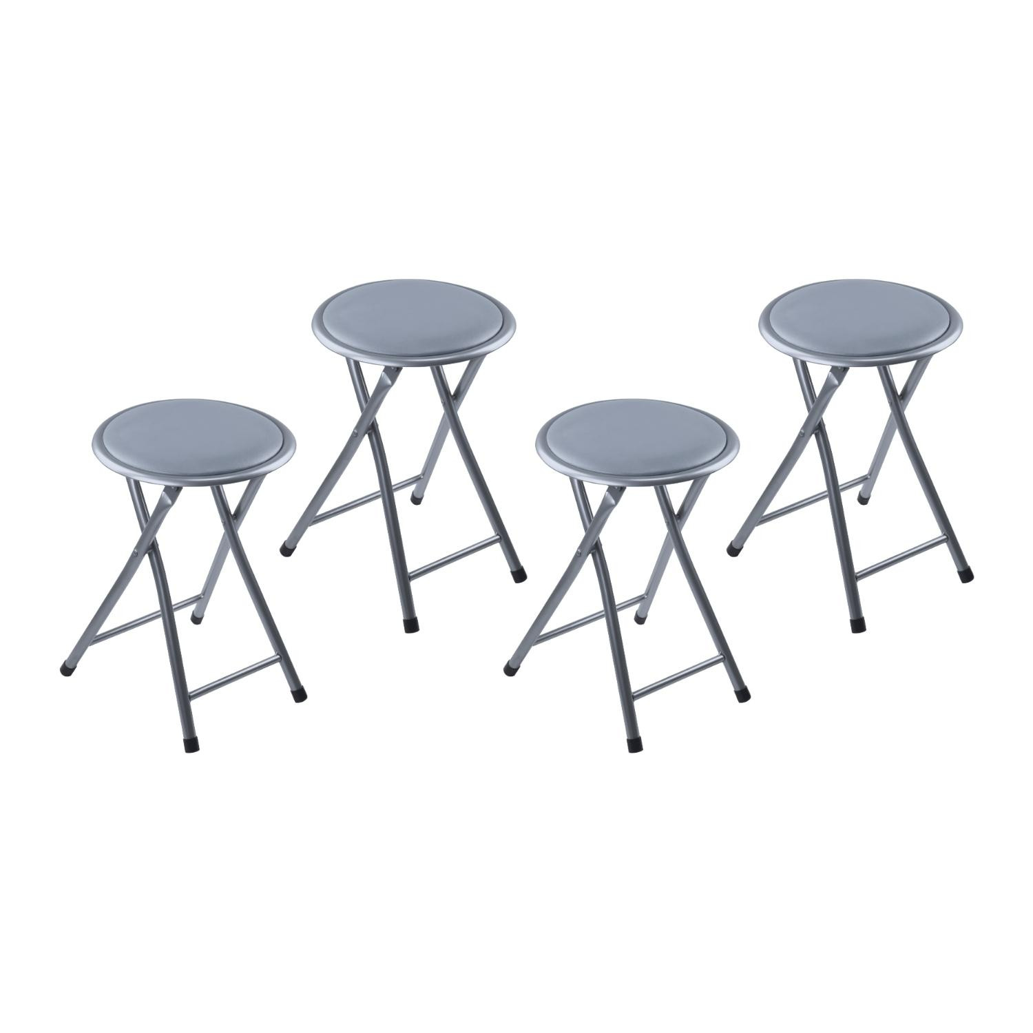 Pack 4 Taburetes Plegables Bajos 30x31x45cm 7house Taburetes 1